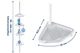 Полка для душа Wenko угловая телескопическая Easy White - 4 уровня, 26 х 78-265 х 19,5 см, алюминий, пластик - изображение 3