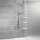 Полка для душа Wenko угловая телескопическая Easy White - 4 уровня, 26 х 78-265 х 19,5 см, алюминий, пластик - изображение 6