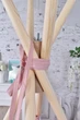 Палатка-Вигвам WIGWAMHOME Пудра з рюшами, Коврик Подушечками 110х110х180см пудрова - изображение 14