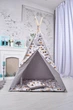Палатка-Вигвам WIGWAMHOME Строительная техника 110х110х180см серая - изображение 3