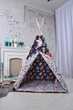 Палатка-Вигвам WIGWAMHOME Космос 110х110х180см темно-синяя - изображение 3