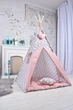Палатка-Вигвам WIGWAMHOME Звездочки-пряники 110х110х180см пудровая - изображение 5