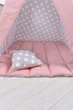 Палатка-Вигвам WIGWAMHOME Звездочки-пряники 110х110х180см пудровая - изображение 6