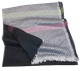 Женский платок Cashmere 42 черный с серым - изображение 4