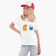 Детская футболка Амонг Ас Время приключений Фин и Джейк пес (Among Us Adventure Time Finn & Jake the dog) (9224-2414) 146-152 см Хлопок Белый - изображение 3