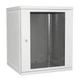Серверна шафа IP 19" настінна 18U 600x600 розбірна, скло, сірий - зображення 1
