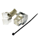Модуль RJ45 Corning Keystone, STP, cat.5e, Slim, BP480, FQ100030508 - изображение 1