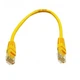 Патч-корд Net-server 0.25м, UTP, cat.5e, RJ45, медь, желтый, PAUT3025-YL - изображение 1