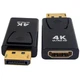 Переходник U&P DisplayPort - HDMI 4K 0.1 м Black (WAZ-HD82-BK) - изображение 3