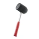 Киянка Intertool 90мм 1250г чорна гума металева ручка HT-0228 - зображення 1