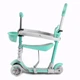 Трехколесный самокат Smart 5в1 Best Scooter (B-2011 ) с защитным бортиком салатовый - изображение 2