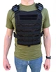 Плитоноска ЗСУ черная, жилет разгрузочный molle для бронепластин ткань Cordura Кордура, чехол под бронежилет ВСУ быстрый сброс - изображение 4
