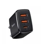 Сетевой адаптер Baseus Compact Quick Charger 30W USB Type-C + 2 USB QC+ PD CCXJ-E01 Черный - изображение 1