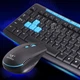 Беспроводная клавиатура игровая + мышка комплект HK3800 Чёрная с влагозащитой - клава для игр компьютера ПК и ноутбука на батарейках - изображение 5