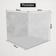 Новогодний угловой фотофон, виниловый 100x100см, Frontlit 450 г/м2 №58512 - изображение 5