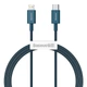 USB кабель для iPhone Type C на Lightning BASEUS Superior Series Fast Charging Data Cable (1m, 20W, PD 2.0, 480 Mbps). Blue - зображення 4