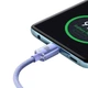 USB кабель Type-C на Type-C для iPad/Android/ПК/MacBook Baseus Crystal Shine Series (100W, 1.2m). Purple - изображение 5