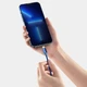 USB кабель Type-C на Lightning для iPhone Baseus Crystal Shine Series (20W, 2m). Blue - зображення 5