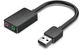 Внешняя звуковая карта Vention USB Sound Card 2.0 Channel 0.15M, Black (CDYB0) - изображение 1