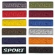 Нашивки для ремонту одягу Embroidery SPORT 50x13 кольорові 12 шт (68822) - зображення 1