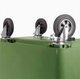 Контейнер для сміття Weber MGB 1100 літрів з цільної плоскою кришкою зелений - зображення 3