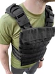 Плитоноска ЗСУ черная, жилет разгрузочный molle для бронепластин ткань Cordura Кордура, чехол под бронежилет ВСУ - изображение 4