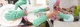 Господарські силіконові рукавички для прибирання і миття посуду Silicone Magic Gloves М'ятний - зображення 3