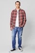 Рубашка Wrangler 1 Pocket Button Down Shirt Slim Fit (W5883NWWN) Красный, черный S-00 - изображение 1