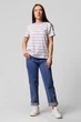 Футболка Wrangler HIGH RIB REGULAR TEE Regular Fit (W7N9GHP26) Сиреневый XS-00 - изображение 1