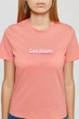 Футболка Lee Slim Logo Tee Slim Fit (L44NEPQJ) Розовый S-00 - изображение 3