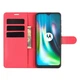 Чохол IETP для Motorola Moto G9 Play шкіра PU з візитницею червоний - зображення 3