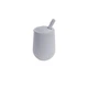 Набір EZPZ Чашка з кришкою і соломинкою сіра (MINI CUP (SET) PEWTER) - изображение 4