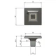Меблева ручка CITTERIO GIULIO Knobz 35x35 золото матове (10 834.0903) - зображення 3