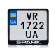 Рамка для мотоциклетного номеру Spark 174х220мм чорна (VH-ABS1722SP1W) - зображення 1