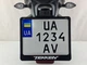 Рамка для мотоциклетного номера Tekken white-red 174х220мм чёрная (VH-ABS1722TK2WRL) - изображение 2