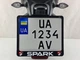 Рамка для мотоциклетного номера Spark logo 174х220мм чёрная (VH-ABS1722SP2WCL) - изображение 2