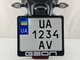 Рамка для мотоциклетного номера Geon_2 174х220мм чёрная (VH-ABS1722GN2W) - изображение 2