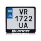 Рамка для мотоциклетного номеру Loncin white 174х220мм чорна (VH-ABS1722LN1W) - зображення 1