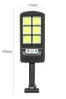 Вуличний ліхтар на сонячній панелі Solar Street Light BL BK 120-6COB - зображення 4