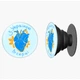Попсокет (Popsockets) держатель для смартфона С Украиной в сердце (8754-3668-WT) Белый - изображение 4