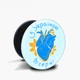 Попсокет (Popsockets) держатель для смартфона С Украиной в сердце (8754-3668-WT) Белый - изображение 5