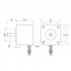 Кроковий двигун Changzhou Rattm Motor 17HS8401 Nema 17 0.52 Нм 1.8 A (12-006) - зображення 3