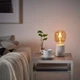 Настільна лампа IKEA LERSKIFFER / LUNNOM ефект тераццо / біла (994.159.15) - зображення 2