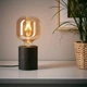 Настільна лампа з лампочкою IKEA BLEKKLINT/LUNNOM коричнева (394.158.81) - зображення 5