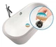 Сливная пробка для ванны Wenko Pluggy® XXL By the sea, Ø 7,5 x 6 см, пластик, латунь - изображение 3