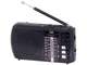 Радіоприймач Golon ICF-8 акумуляторний FM/AM/SW з можливістю відтворення USB/microCD з/в USB-microUSB чорний - изображение 1