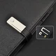 Блокнот щоденник з бездротовою зарядкою Powerbank 8000 мАч та флешкою 16 Гб з ручкою Чорний - зображення 5