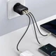 Зарядное устройство Baseus Quick Charger 30W QC+ PD (1Type-C + 2USB) для iPhone 11/12/13/iPad/Samsung/Huawei/Xiaomi black - изображение 4