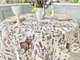 Овальная пасхальная скатерть гобеленовая "Лавандовый кролик" 160x250 (EDEN1018B-250V) - изображение 4