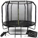 Батут садовый с лестницей SkyFlyer 8 футов 244 см Black TR0033 - изображение 1
